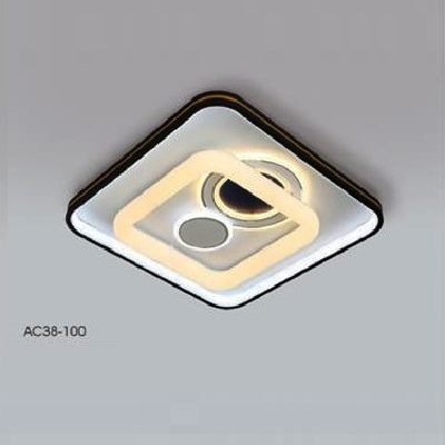 AC 38 - 100: Đèn áp trần LED - KT: L500mm x W500mm - Đèn LED 200W ánh sáng đổi 3 màu