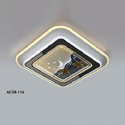 AC 38 - 116: Đèn áp trần LED - KT: L500mm x W500mm - Đèn LED 200W ánh sáng đổi 3 màu