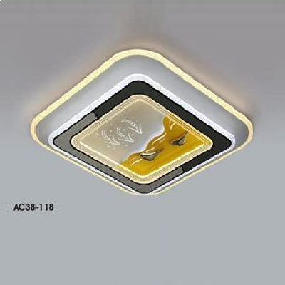 AC 38 - 118: Đèn áp trần LED - KT: L500mm x W500mm - Đèn LED 200W ánh sáng đổi 3 màu