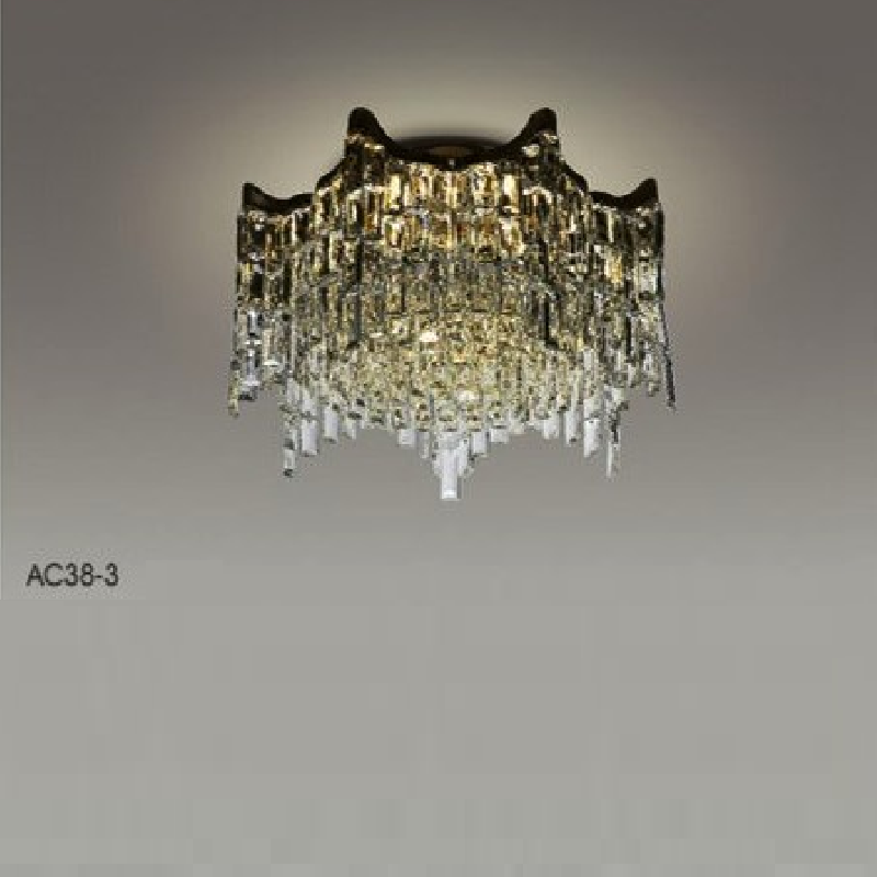AC 38 - 3: Đèn áp trần LED phale - KT: Ø630mm - Đèn E14 x 12 bóng