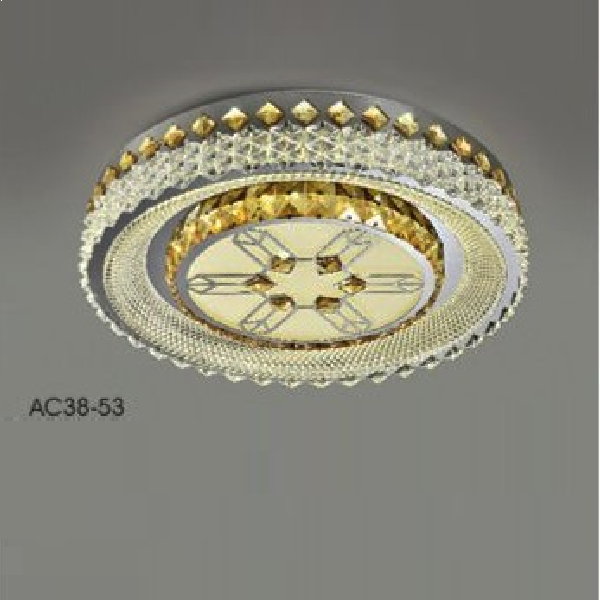 AC 38 - 53: Đèn áp trần phale - KT: Ø500mm - Đèn LED 96W ánh sáng đổi 3 màu