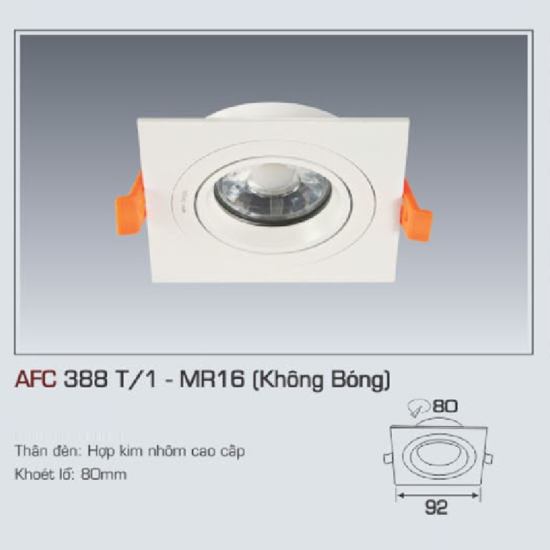 AFC 388T/1 - MR16: Bộ gọng đèn sử dụng bóng MR16