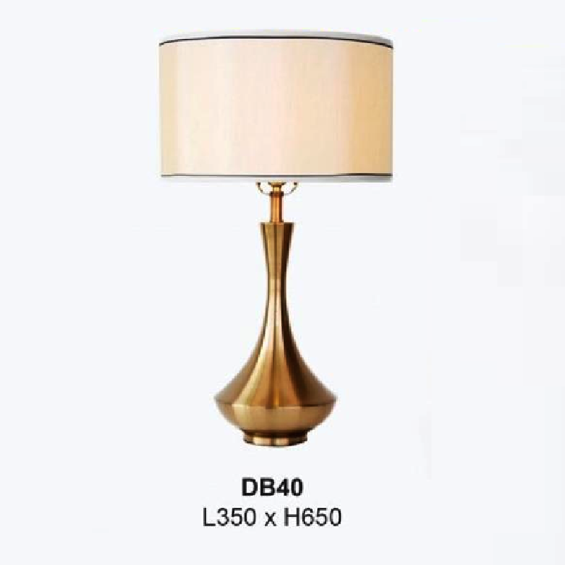 35 - DB40: Đèn đặt tủ đầu giường/ đặt bàn - KT: L350mm x H650mm - Bóng đèn E27 x 1 bóng