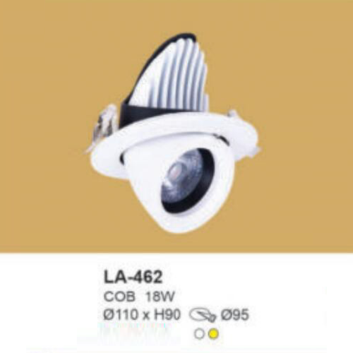 LA - 462: Đèn LED COB âm trần 18W, 1 chế độ ánh sáng ( trắng/vàng)