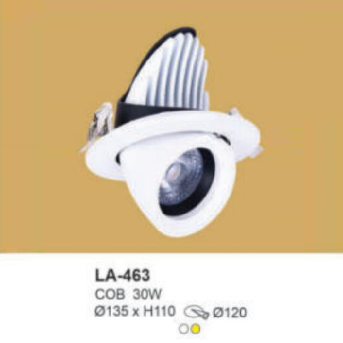 LA - 463: Đèn LED COB âm trần 30W, 1 chế độ ánh sáng ( trắng/vàng)