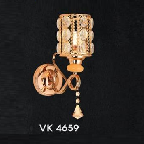 HF - VK 4659: Đèn gắn tường đơn - KT: L120mm x H290mm  - Bóng đèn E27 x 1