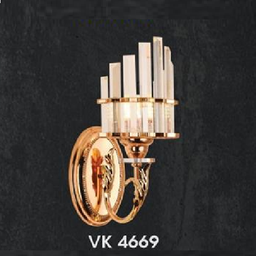 HF - VK 4669: Đèn gắn tường đơn - KT: L110mm x H260mm x 120mm  - Bóng đèn E27 x 1