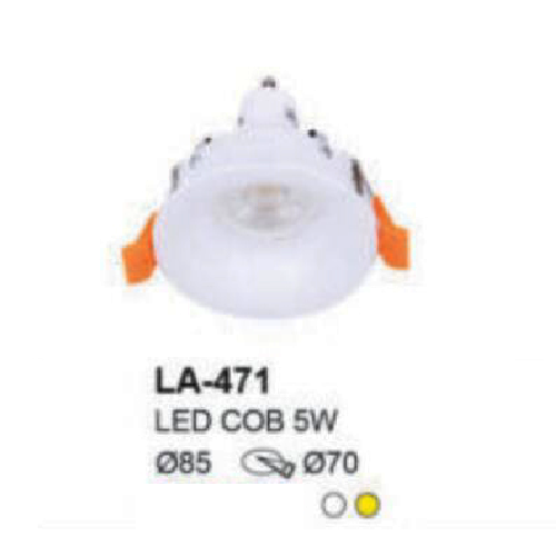 LA- 471: Đèn LED COB âm trần 5W, 1 chế độ ánh sáng ( trắng/vàng)