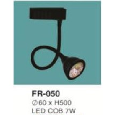 FR-050: Đèn rọi ray LED COB 7W - KT: Ø60mm x H500mm - Ánh sáng trắng/vàng