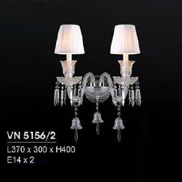 HF - VN 5156/2: Đèn gắn tường đôi - KT: L370mm x W300mm x H400mm - Bóng đèn E14 x 2