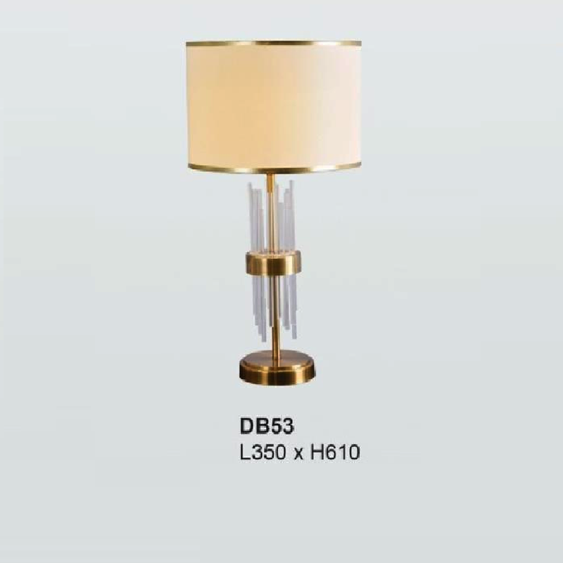 35 - DB53: Đèn đặt tủ đầu giường/ đặt bàn - KT: L350mm x H610mm - Bóng đèn E27 x 1 bóng