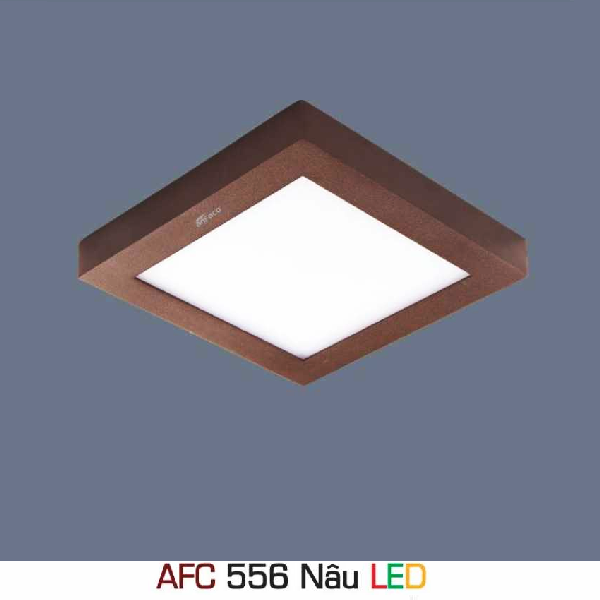 AFC 556 Nâu LED 22W: Đèn LED vuông ốp nổi vỏ màu nâu 22W  - KT: 300mm x 300mm x H40mm - Ánh sáng trắng/ vàng/trung tính