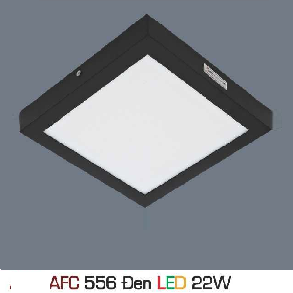 AFC 556 Đen LED 22W: Đèn LED vuông ốp nổi  vỏ đen 22W  - KT: 300mm x 300mm x H35mm - Ánh sáng trắng/ vàng/trung tính