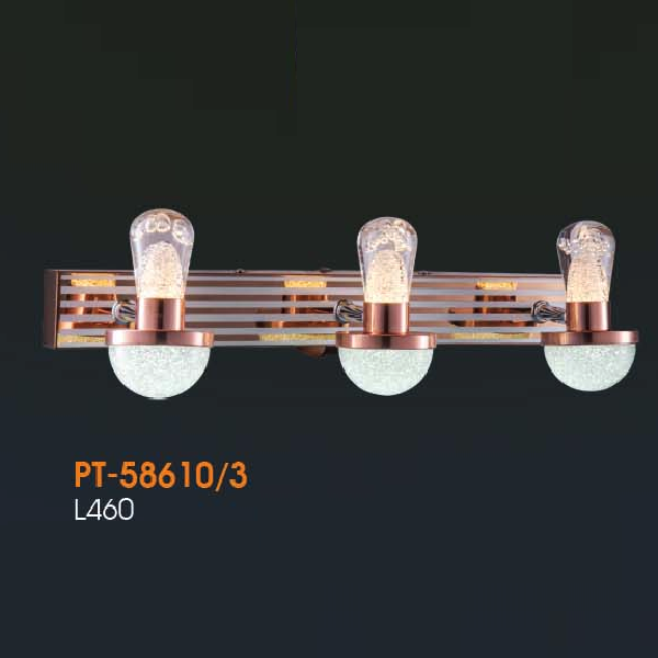 VE - PT - 58610/3: Đèn rọi tranh/gương 3 bóng - KT: L460mm - Đèn LED ánh sáng đổi 3 màu