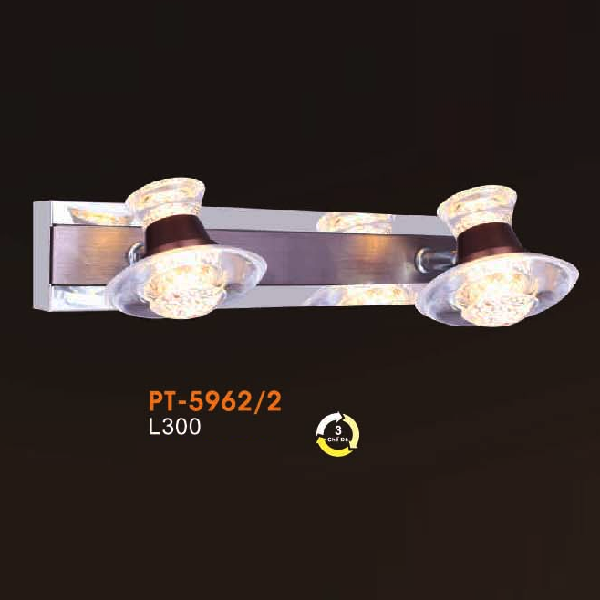 VE - PT - 5962/2: Đèn rọi tranh/gương đôi - KT: L300mm - Đèn LED đổi 3 màu