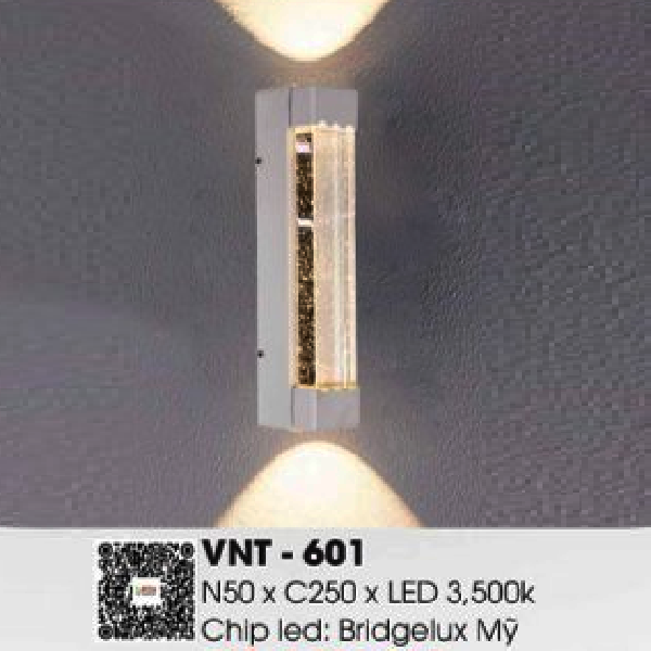 VNT - 601: Đèn gắn tường LED - KT: L50mm x H250mm - Đèn LED ánh sáng vàng