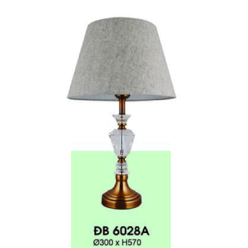HF - ĐB 16028A: Đèn bàn/đèn đầu giường - KT: Ø300mm x H570mm - Bóng đèn E27 x 1 bóng