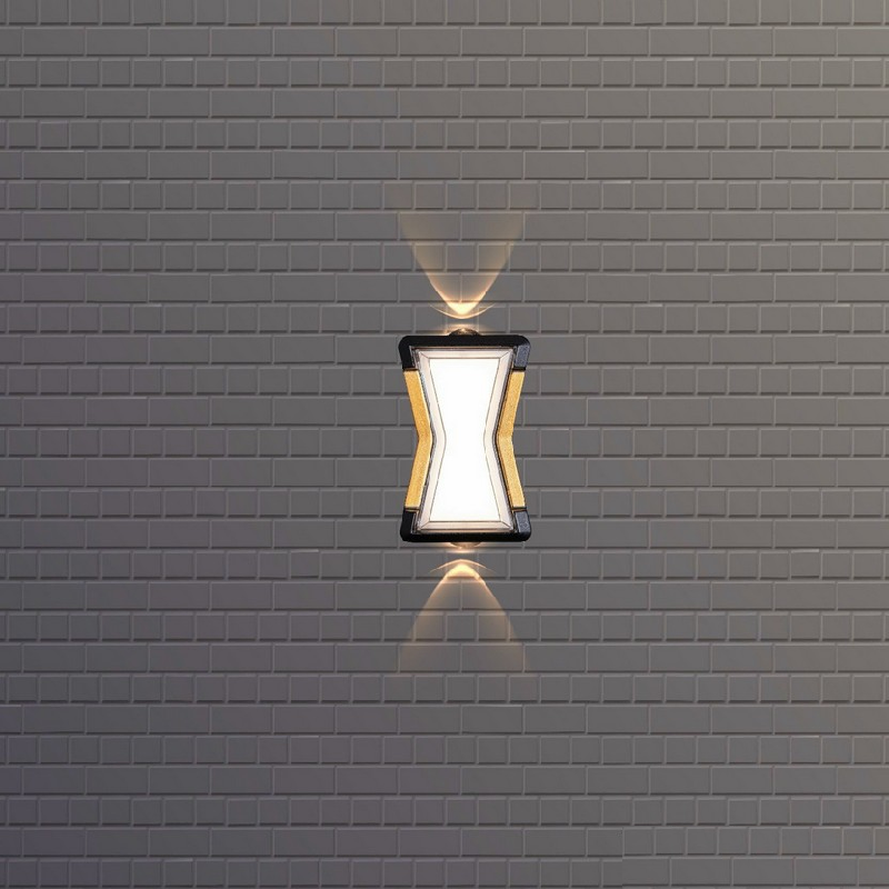VNT - 6033: Đèn gắn tường ngoài trời LED - KT: Ø80mm x H150mm - Đèn LED ánh sáng vàng 3500K