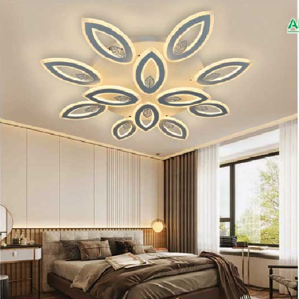 AN - ML- 6140/8+4: Đèn áp trần LED 12 cánh - KT: Ø850mm - Đèn LED đổi 3 màu - Remote