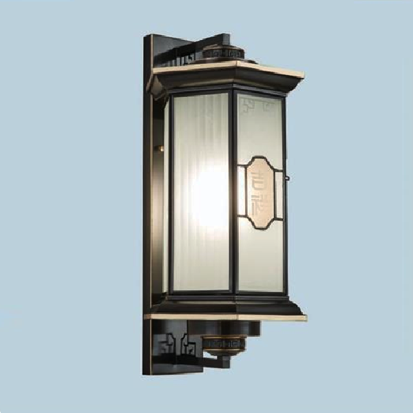 HF - VĐ - 6224: Đèn đồng gắn tường ngoài trời  - KT: L240mm x H495mm - Bóng đèn E27 x 1