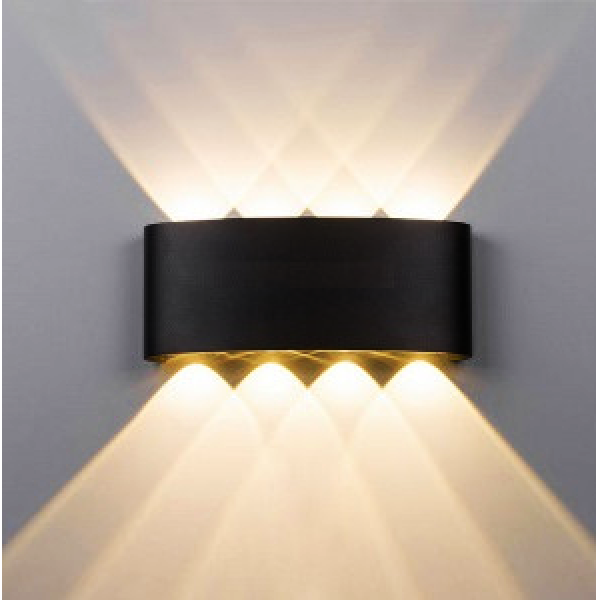 LH - VNT - 624 - 19: Đèn gắn tường ngoài trời - KT: W210mm x H75mm - Đèn LED ánh sáng vàng 3500K