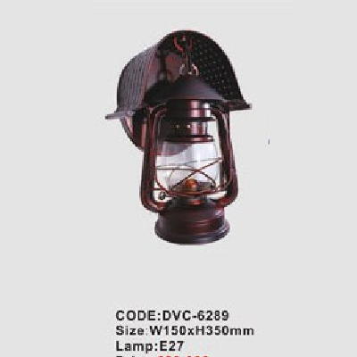 CODE: DVC - 6289: Đèn gắn tường măng - xông - KT: W150mm x H350mm - Đèn E27 x 1 bóng