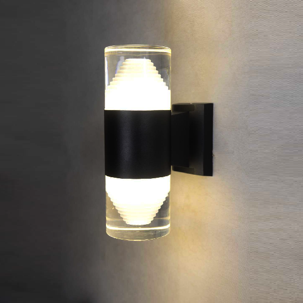 LH - VNT - 643: Đèn gắn tường ngoài trời - KT: Ø90mm x H240mm - Đèn LED 18W