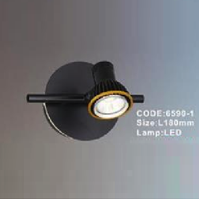 CODE: 6590 - 1: Đèn rọi tranh/gương đơn - KT: L180mm - Đèn LED ánh sáng vàng