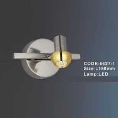 CODE: 6627 - 1: Đèn rọi tranh/gương đơn - KT: L180mm - Đèn LED ánh sáng vàng