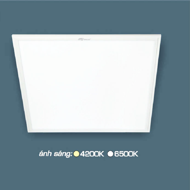 AFC669A LED 40W: Đèn LED Panel gắn âm trần 40W - KT: 600mm x 600mm x H10mm - Ánh sáng trắng/trunh tính