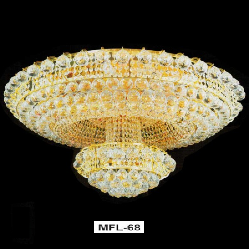 E - MFL - 68: Áp trần Phale LED,  268 Hạt Phale K9  - KT: Ø1000mm x H450mm - Đèn LED đổi 3 màu - Remote