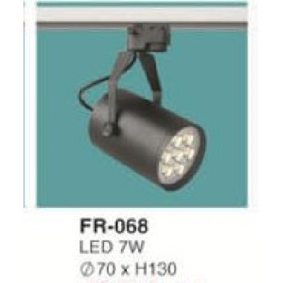 FR-068: Đèn rọi ray LED 7W - KT: Ø70mm x H130mm - Ánh sáng trắng/vàng