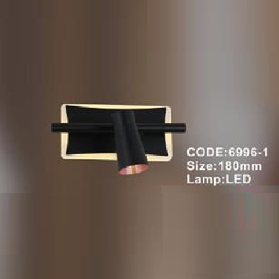 CODE: 6996 - 1: Đèn rọi tranh/gương đơn - KT: L180mm - Đèn LED ánh sáng vàng