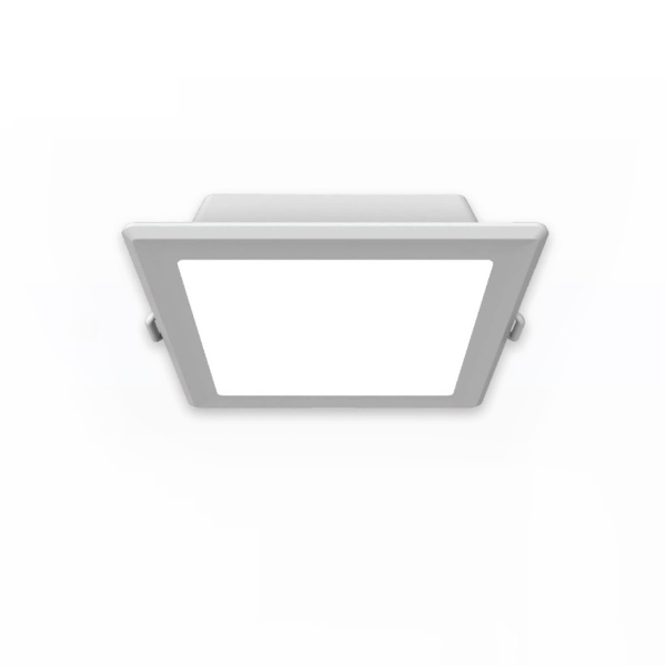 NNV70850WE1A: Đèn LED gắn âm trần vuông 9W - KT: 129mm x 129mm x H32mm - Lổ khoét: 115mm x 115mm - Ánh sáng trắng 6500K