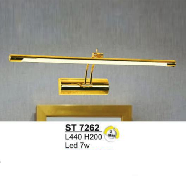 SN - ST 7262:  Đèn rọi tranh/rọi gương - KT: L440mm x H200mm - Đèn LED 7W đổi 3 màu