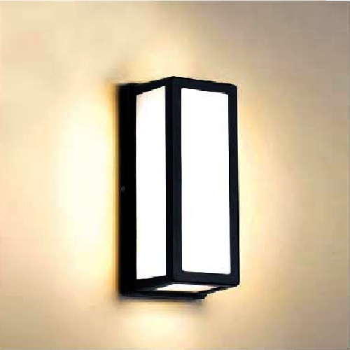 VE - VNT - 760/2: Đèn gắn tường ngoài trời - KT: L103mm x W85mm  x H260mm - Đèn LED 12W, ánh sáng vàng