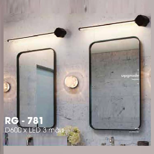 LH - RG - 781: Đèn rọi gương - KT: L600mm  - Đèn LED đổi 3 màu
