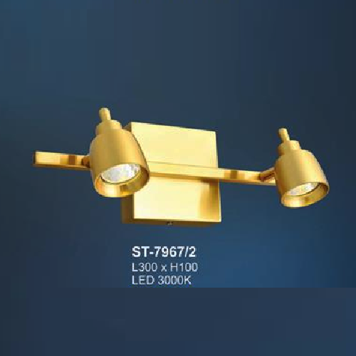 AN - ST - 7967/2: Đèn rọi tranh/gương đôi - KT: L300mm x H100mm - Đèn LED ánh sáng vàng