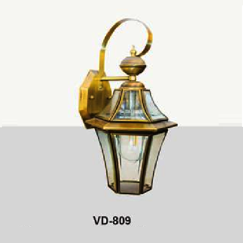 EU - VD - 809: Đèn đồng gắn tường ngoài trời - KT: L200mm x H400mm - Đèn chân E27 x 1 bóng