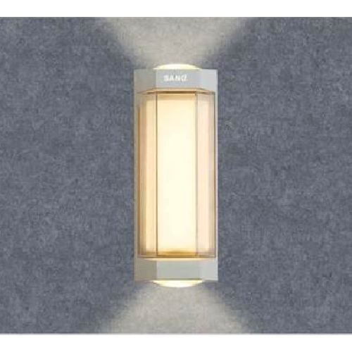 SN - GCL 8299: Đèn gắn tường ngoài trời - KT: Ø80mm x H180mm - Đèn LED 12W, ánh sáng vàng 3000K