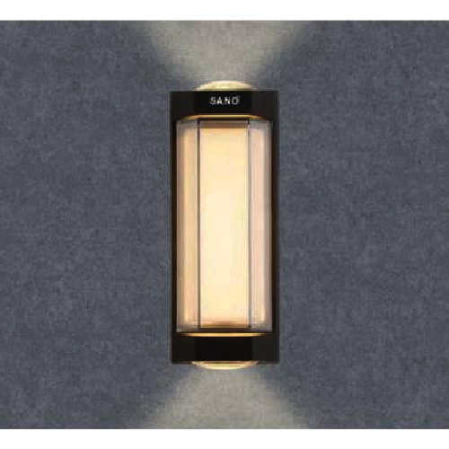 SN - GCL 8302: Đèn gắn tường ngoài trời - KT: Ø80mm x H180mm - Đèn LED 12W, ánh sáng vàng 3000K