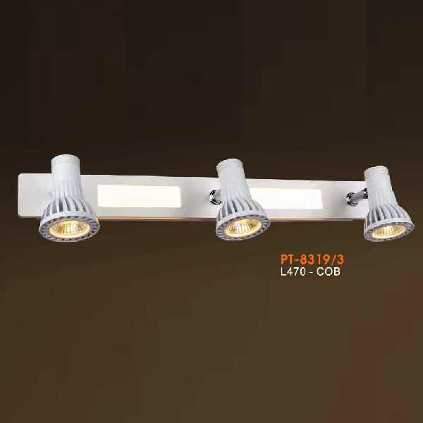 VE - PT - 8319/3: Đèn rọi tranh /rọi gương 3 bóng - KT: L470mm - Đèn LED COB ánh sáng vàng