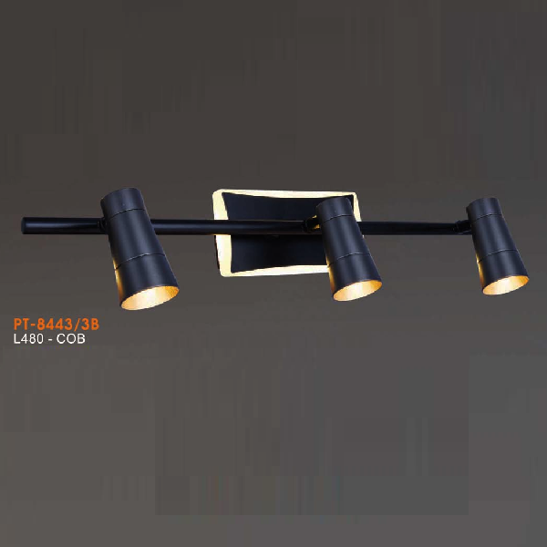 VE - PT - 8443/3B: Đèn rọi tranh/rọi gương 3 bóng - KT: L480mm - Đèn LED COB ánh sáng vàng