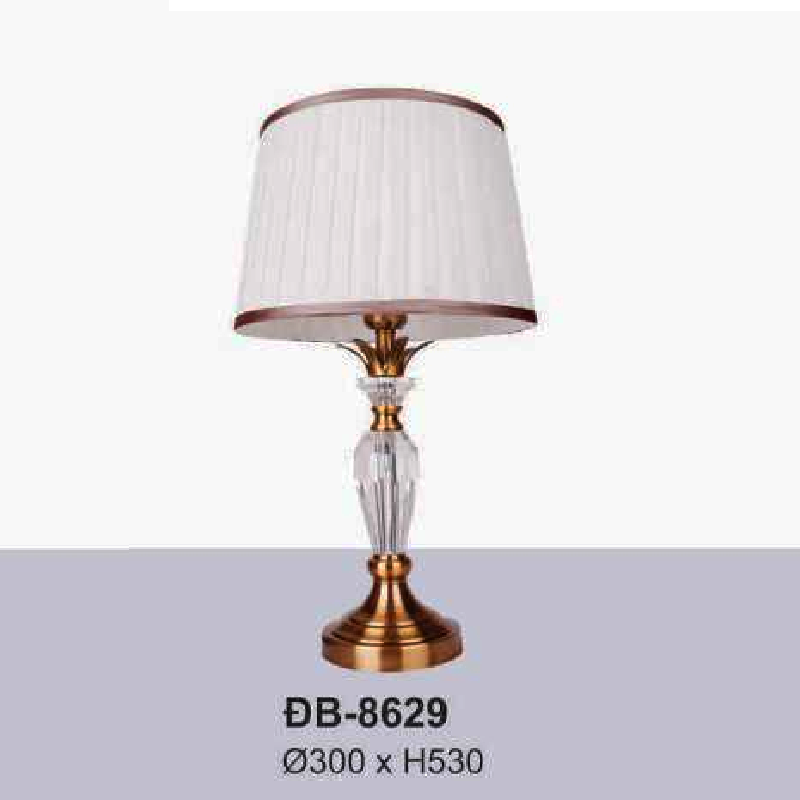 AU - ĐB - 8629: Đèn đặt tủ đầu giường/ đèn bàn - KT: Ø300mm x H530mm - Bóng đèn E27 x 1 bóng