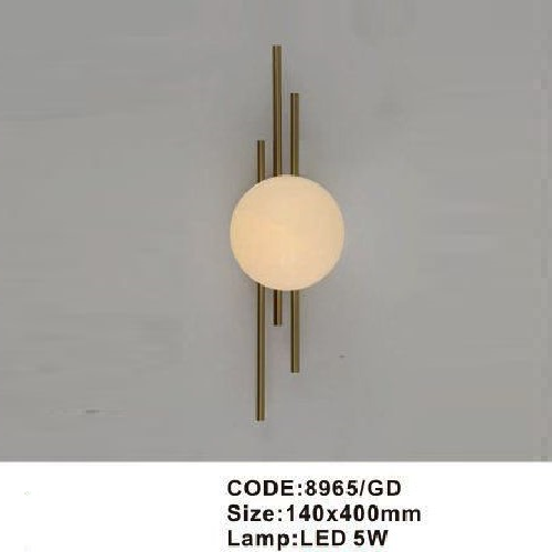 CODE: 8965/GD: Đèn gắn tường LED - 140mm x 400mm - Đèn LED 5W