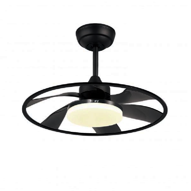 XUFO22T: Quạt trần đèn LED, màu đen - Remote