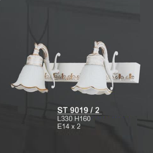 SN - ST 9019/2: Đèn rọi tranh/gương đôi - KT: L330mm x H160mm - Đèn chân E14 x 2 bóng