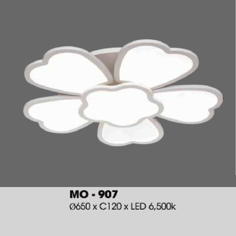 MO - 907: Đèn áp trần LED - KT: Ø650mm x H120mm - Đèn LED ánh sáng trắng 6500K