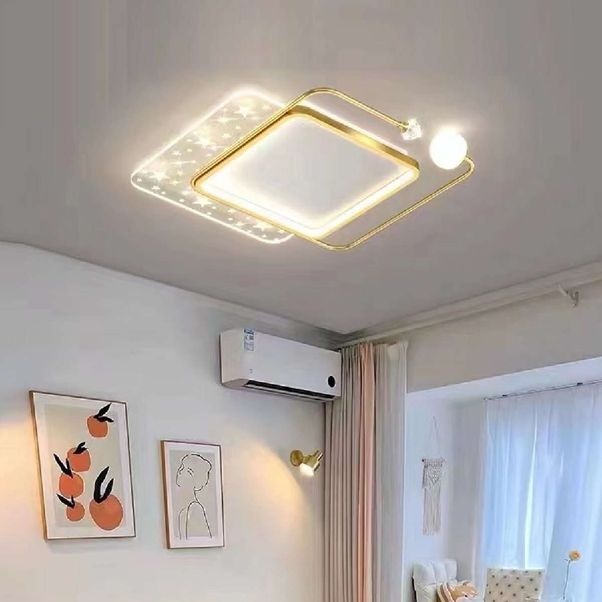 MO - 9075: Đèn áp trần LED - KT: Ø500mm x H60mm - Đèn LED đổi 3 màu