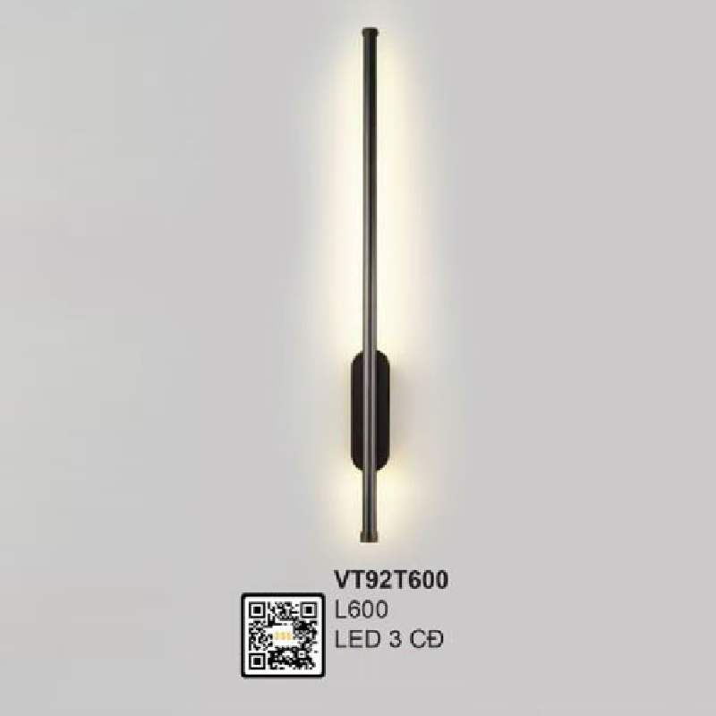 VT92T600: Đèn LED gắn tường - KT: L600mm - Đèn LED đổi 3 màu